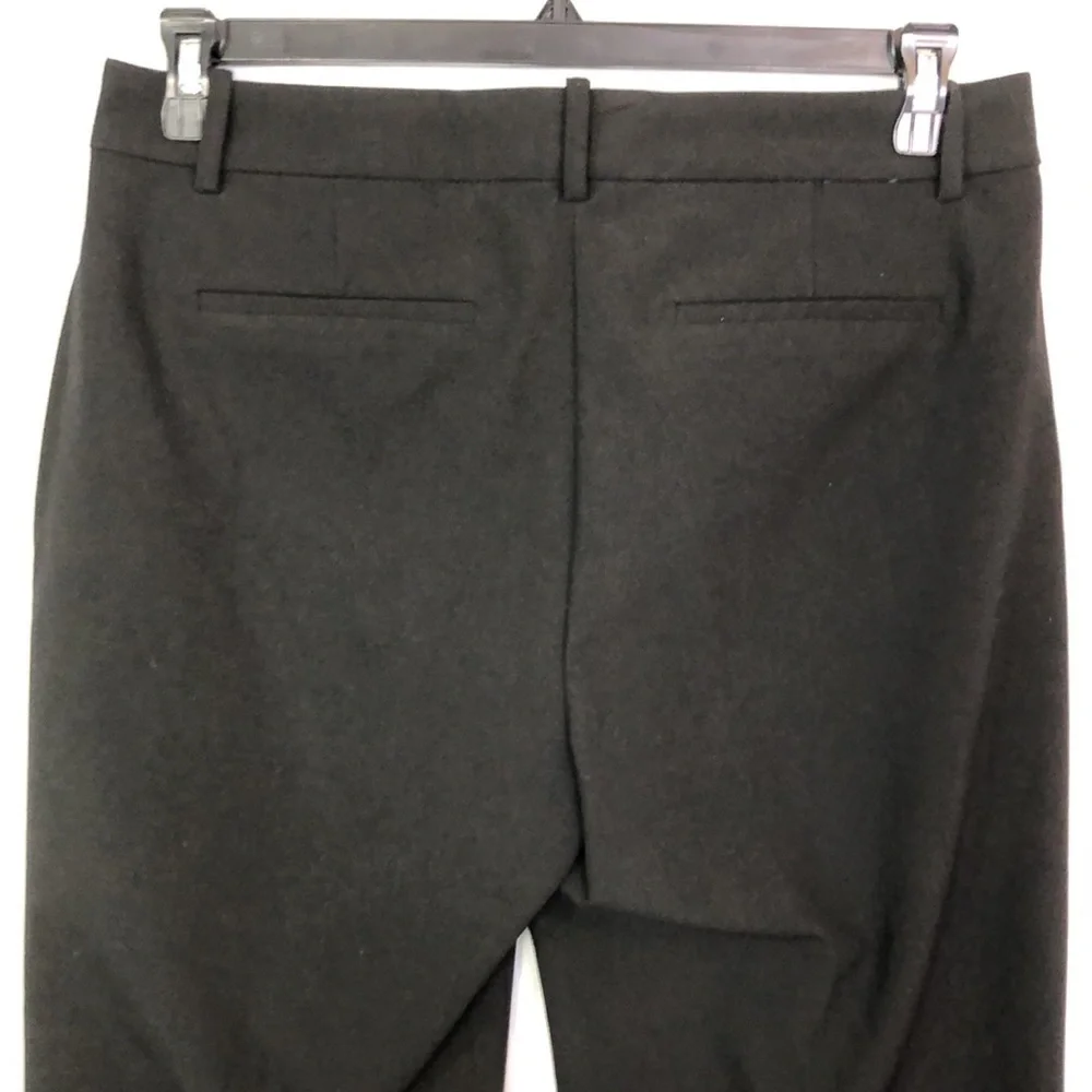 J.CREW KRISTYN Black Pants Wide Leg Cropped Pocket Size 10